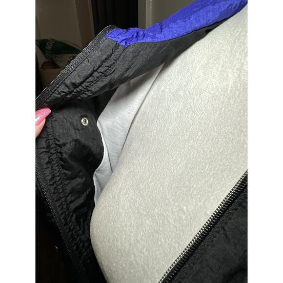 Rare VTG BOCOO Color Block Full Zip Windbreaker Jacket 80s 90s Black Women’s M - Picture 9 of 9